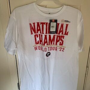 National Champs World Tour ‘22 Georgia Bulldogs Fanatics Size XL New